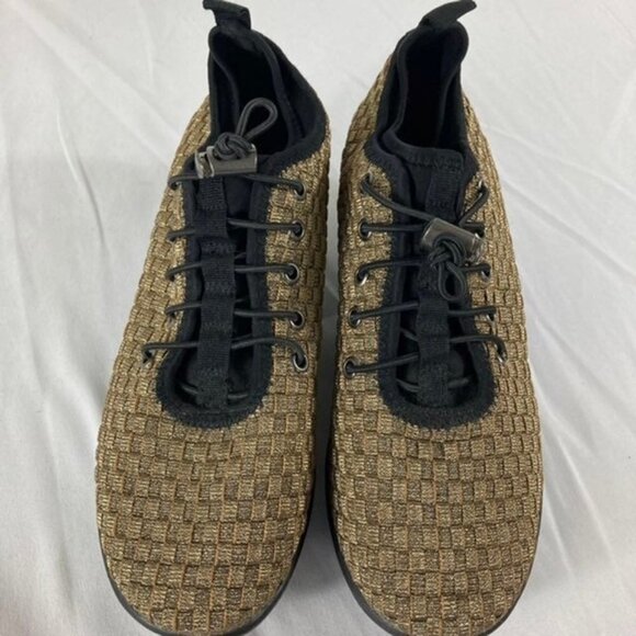 Womens‎ Steven by Steve Madden Wedge Shoe Gold Black Base 9 - Picture 2 of 9